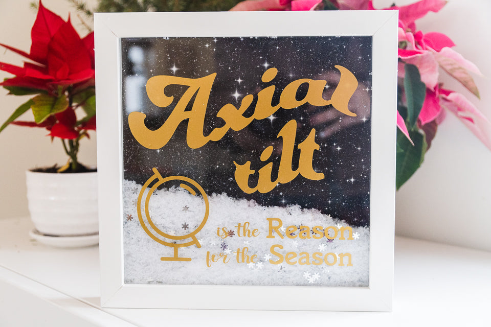 Axial Tilt is the Reason for the Season Frame Display Decor