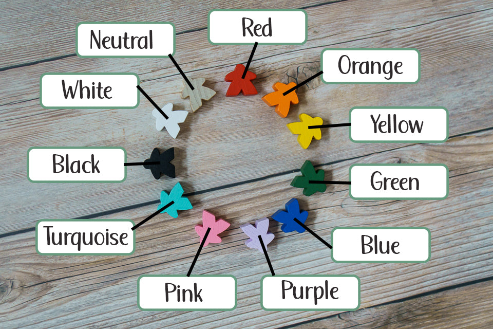 Personalized Wooden Meeple Wood Round Ornament