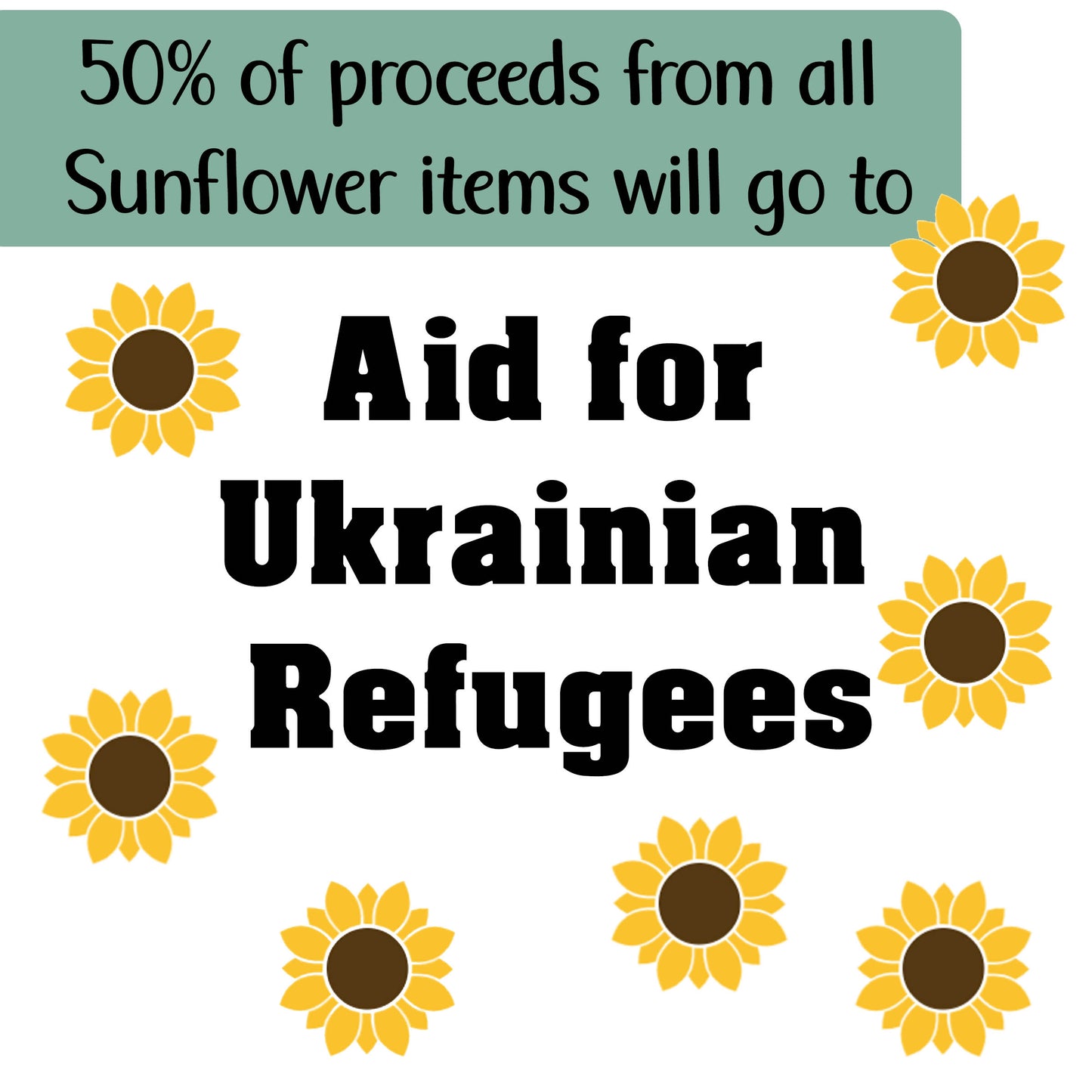 Raise Wildflowers Sunflower Family Shirt Set | Proceeds to support Ukraine Refugees