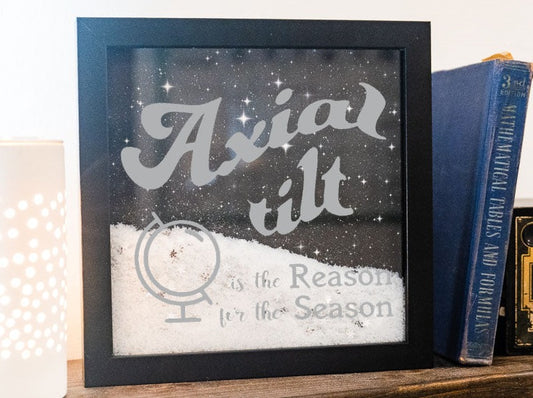 Axial Tilt is the Reason for the Season Frame Display Decor