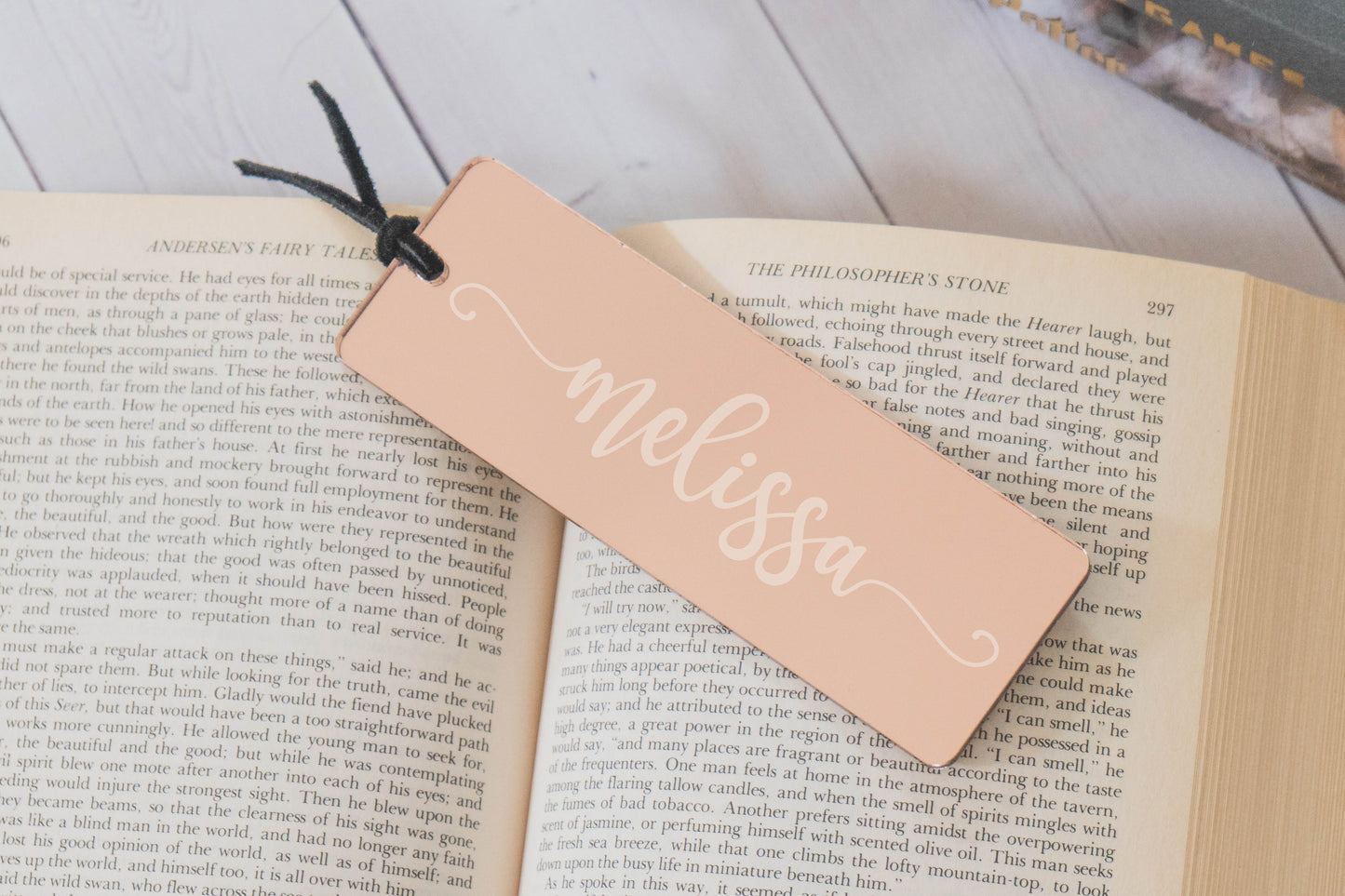 Custom Name Bookmark - Rose Gold