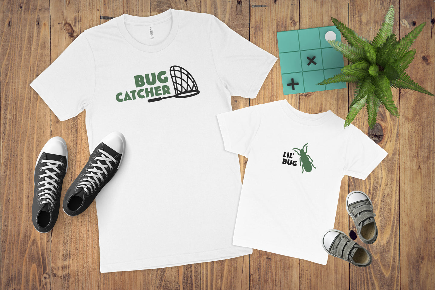 Bug Catcher & Bugs Family Shirt Set