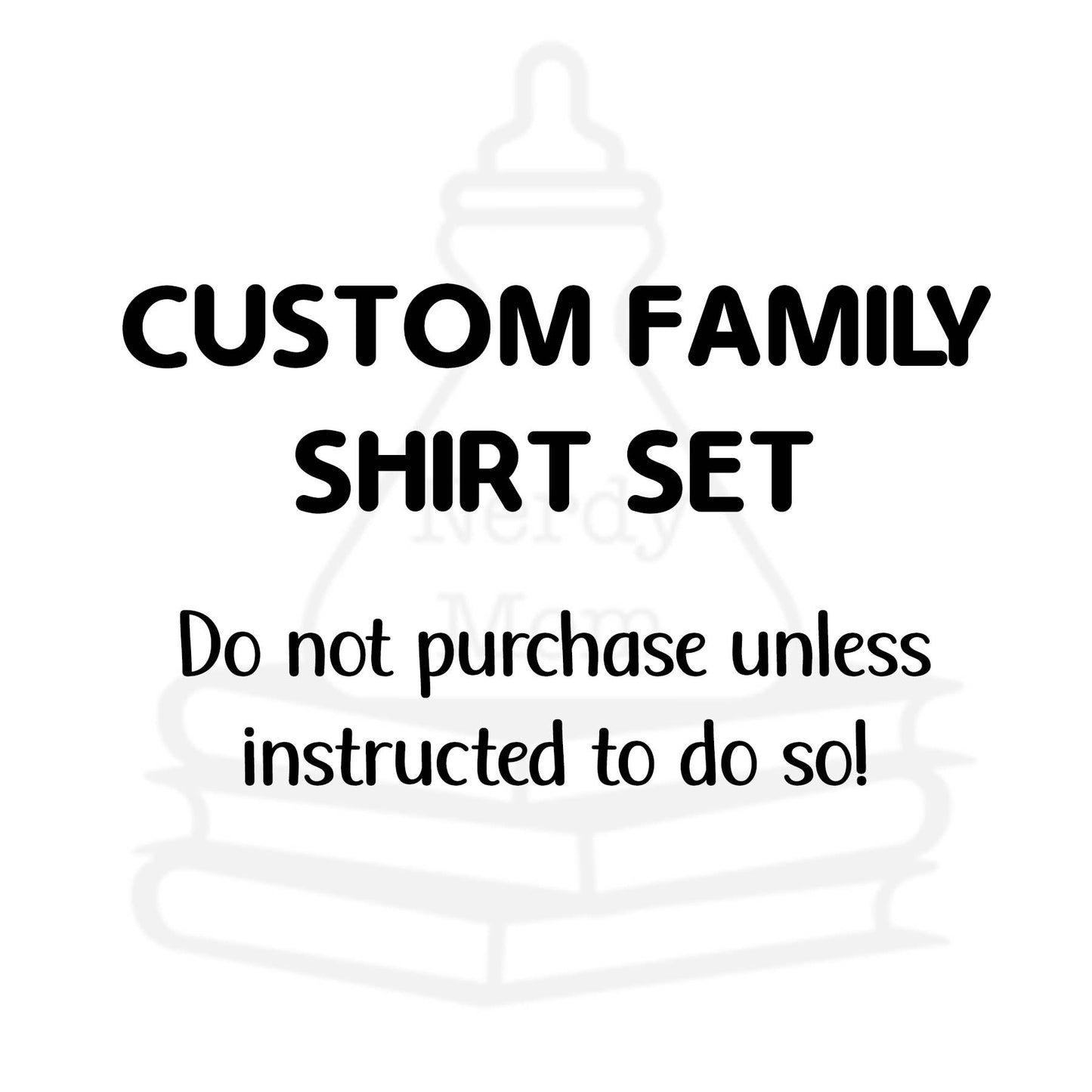 Custom Family Shirt Set