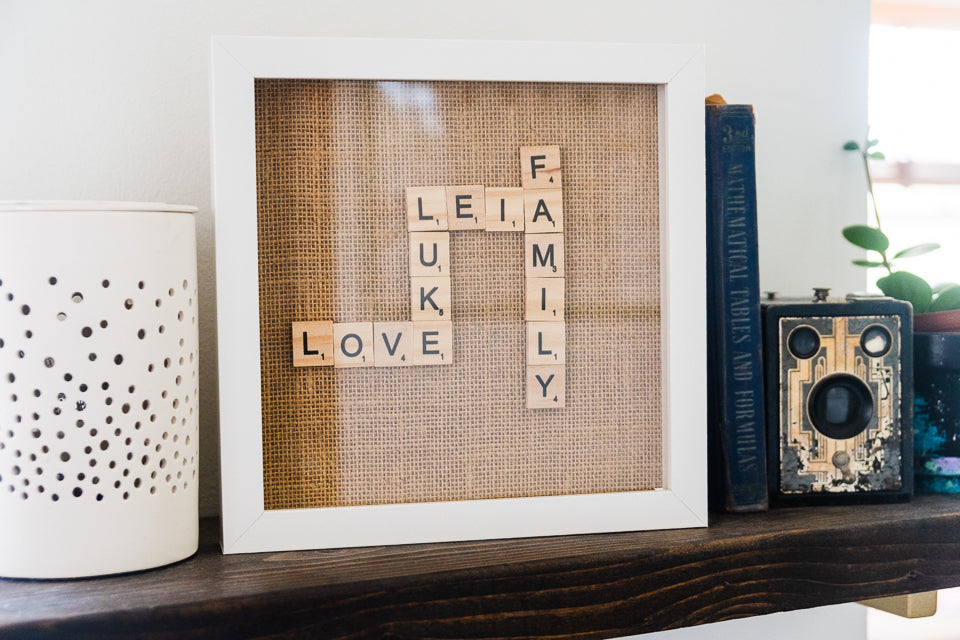 Personalized Family Scrabble Tile "They Call Me Mom" Frame Display Decor