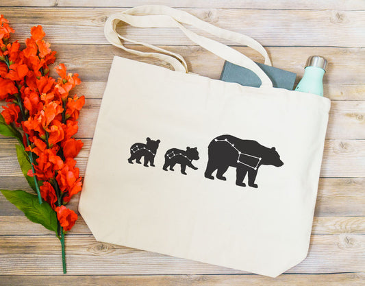 Dipper Bears Family Constellation Customized Tote Bag