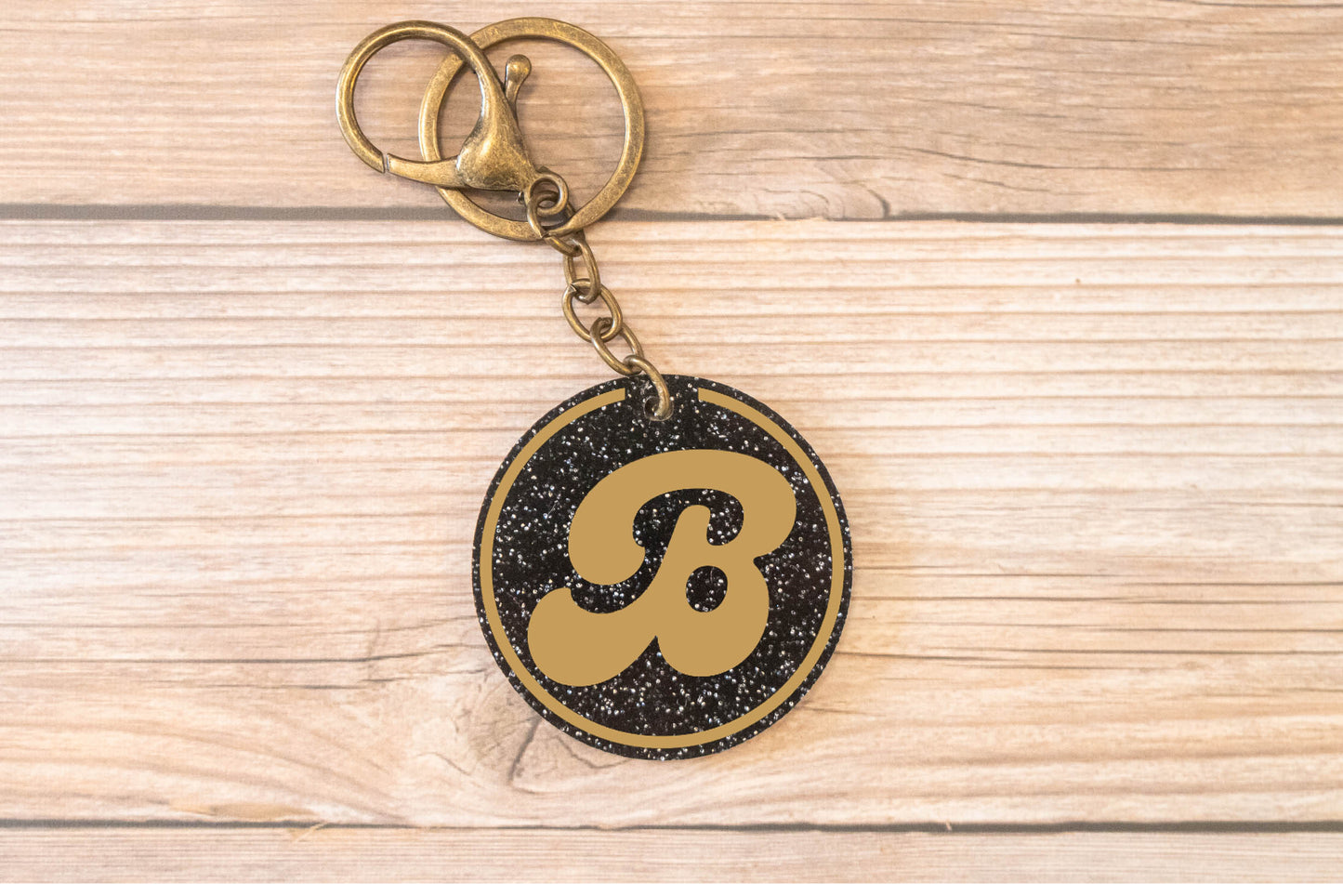 Galaxy Initial Keychain