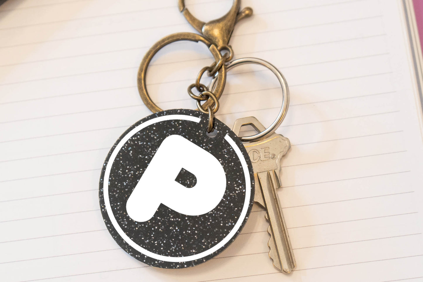 Galaxy Initial Keychain