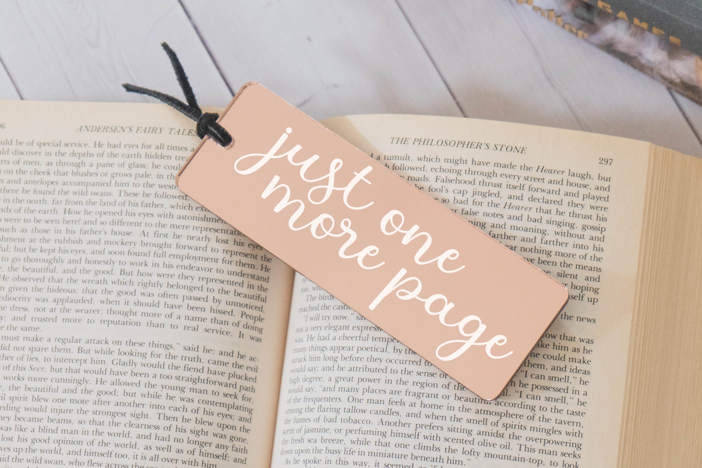 Just One More Page Bookmark - Rose Gold