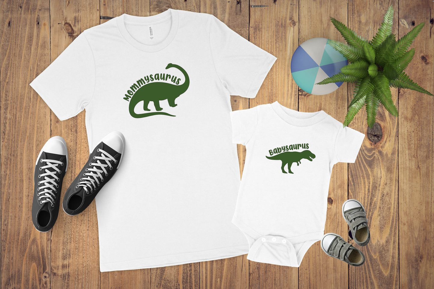 Dinosaur Custom Family Shirt Set