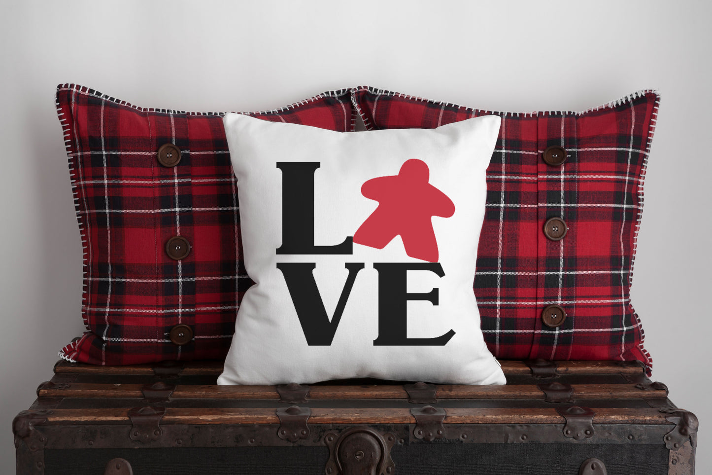 Meeple LOVE Pillow - 14"x14"