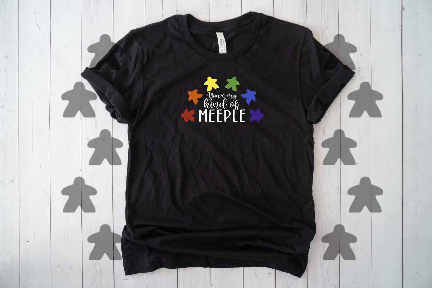 My Kind of Meeple Rainbow Board Game Shirt | All Sizes