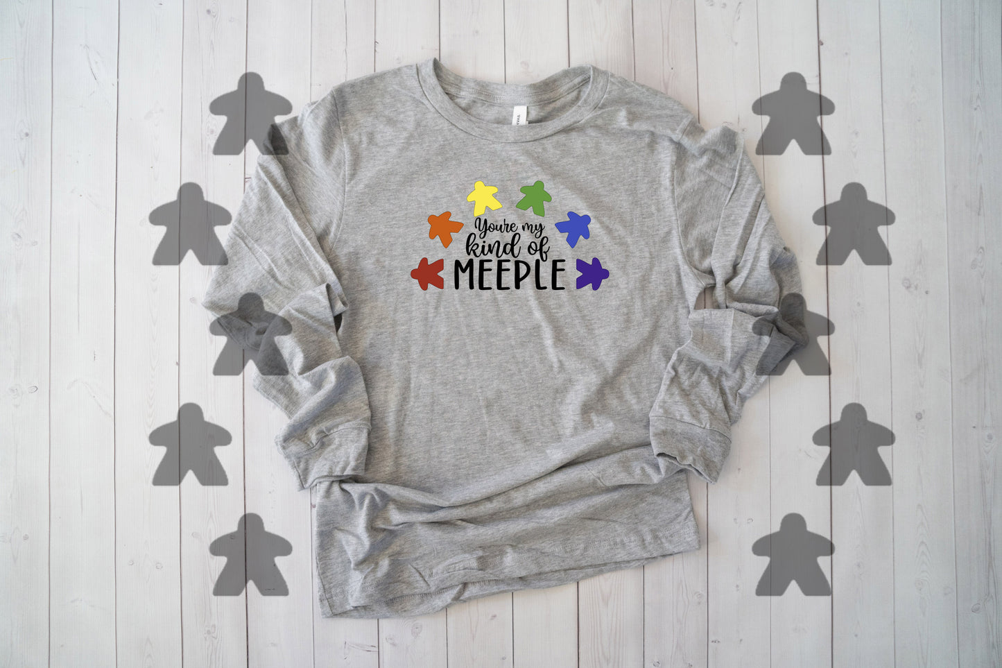 My Kind of Meeple Rainbow Board Game Shirt | All Sizes