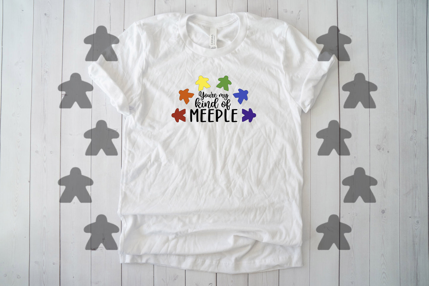 My Kind of Meeple Rainbow Board Game Shirt | All Sizes