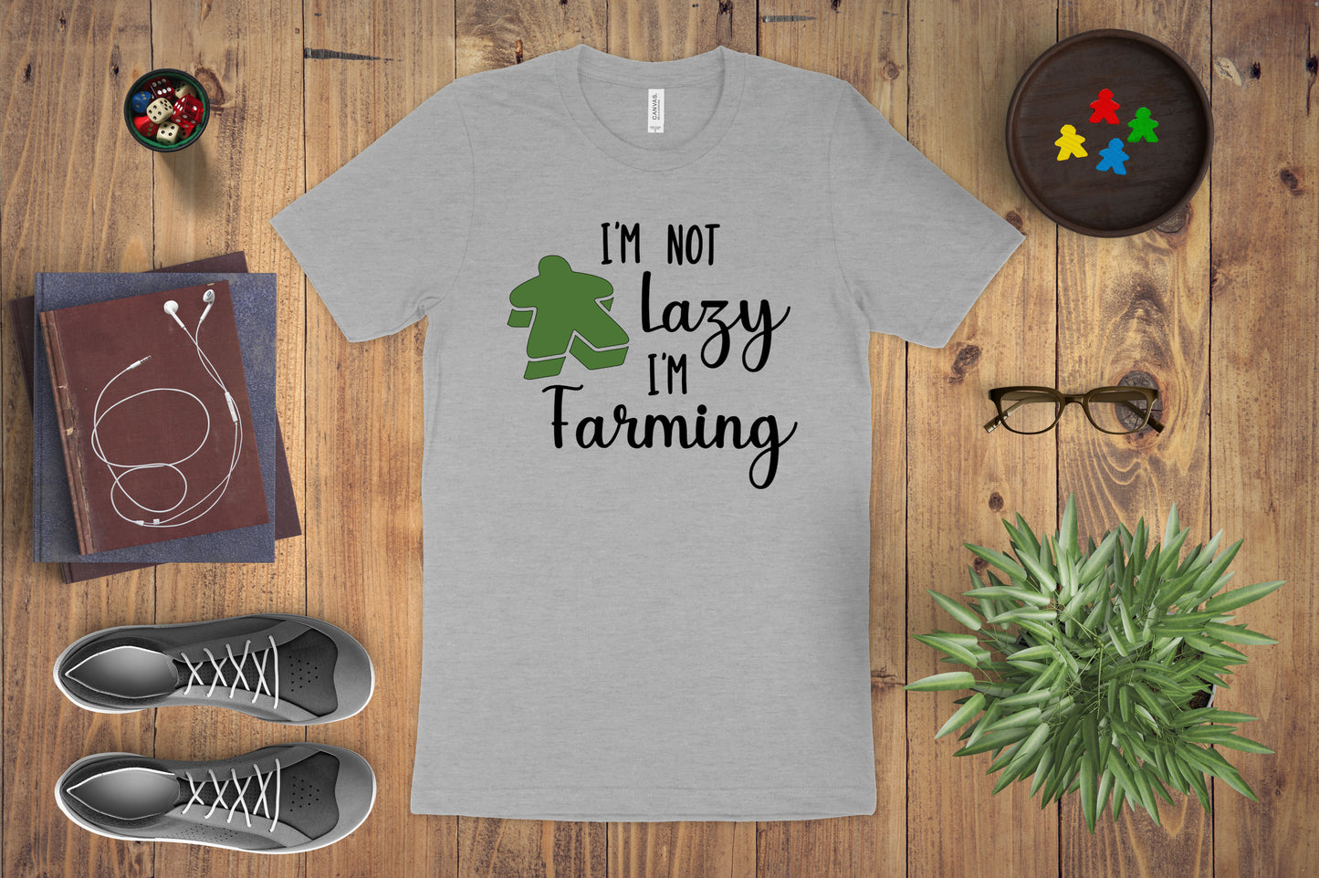 I'm Not Lazy, I'm Farming Board Game Shirt | All Sizes