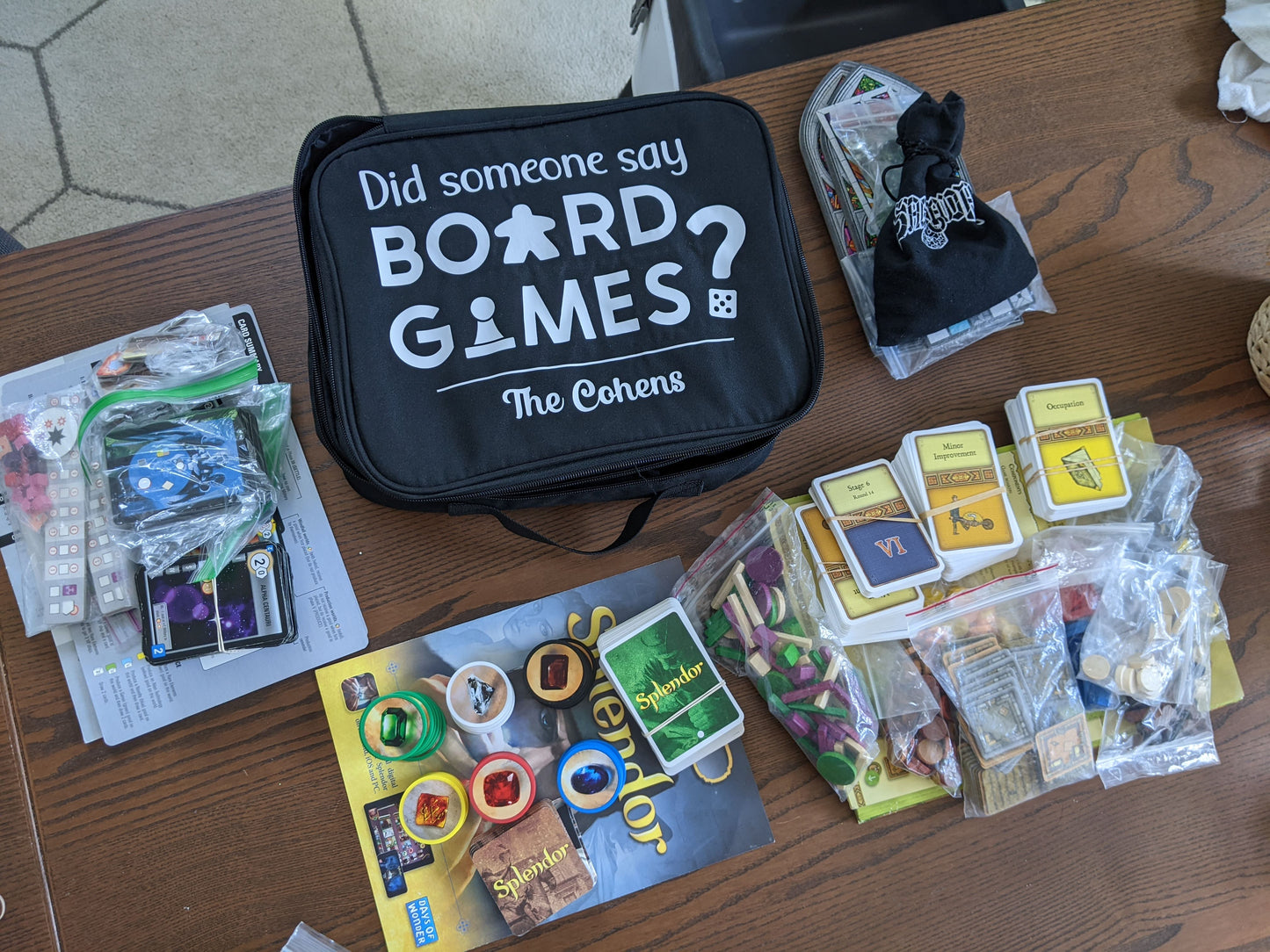 Board Game Travel Bag