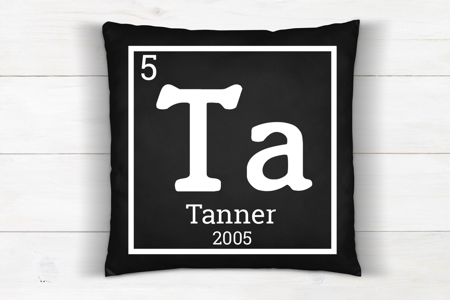 Periodic Name Pillow - 18"x18"