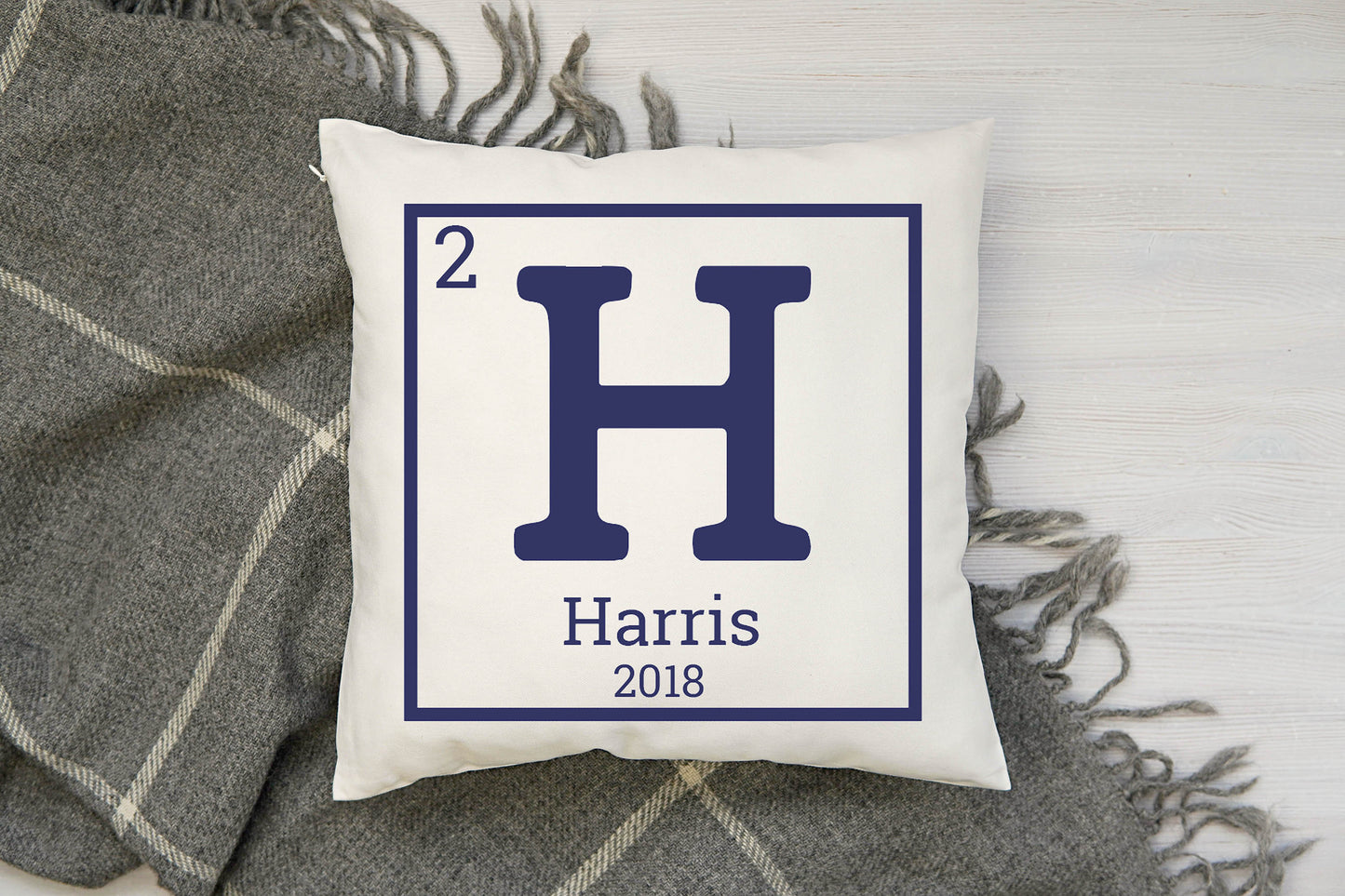 Periodic Name Pillow - 14"x14"