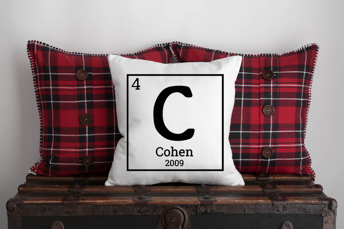 Periodic Name Pillow - 14"x14"