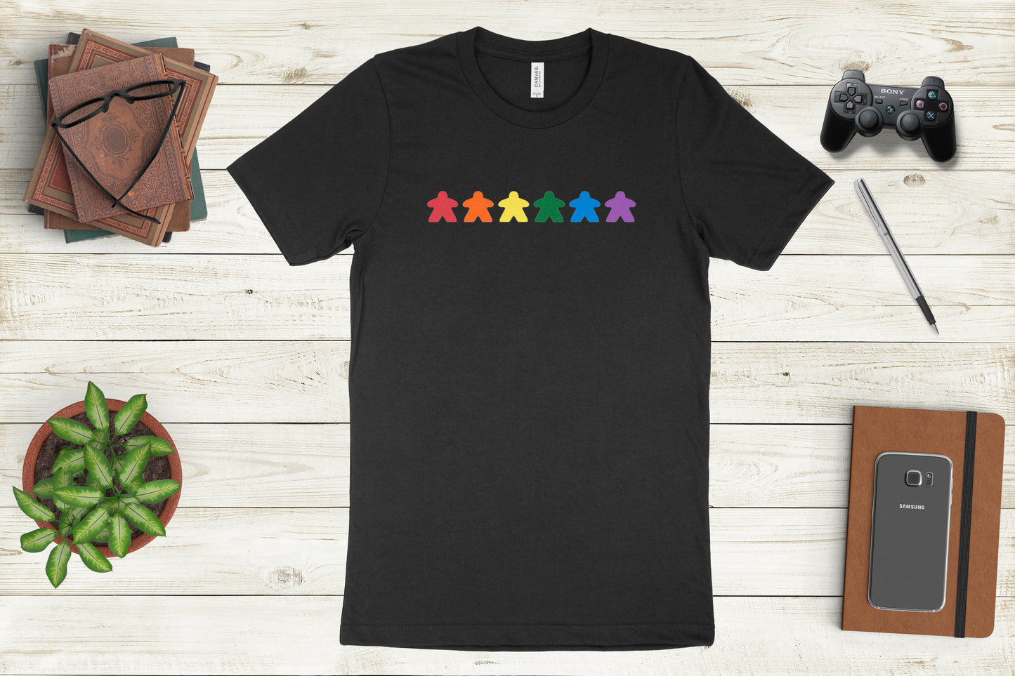 Rainbow Meeple Shirt