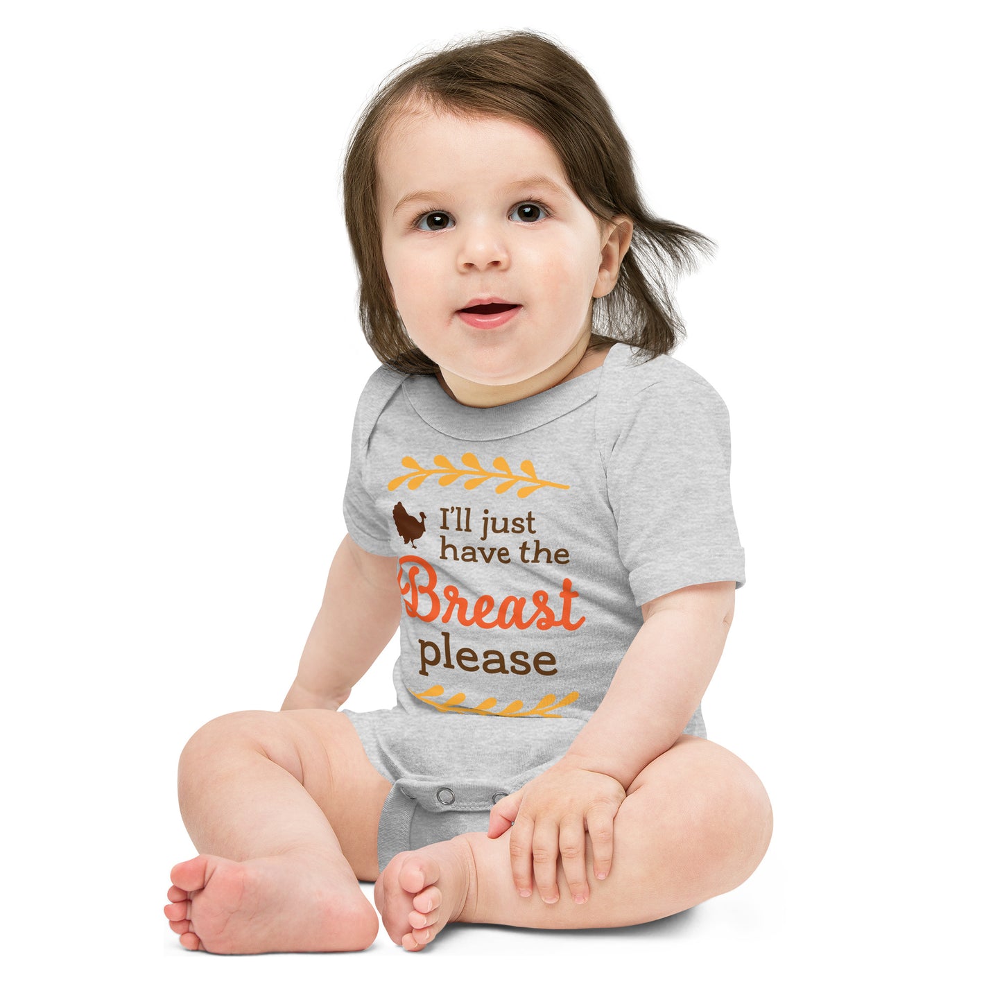 Just the Breast Please Baby Bodysuit | Short Sleeves