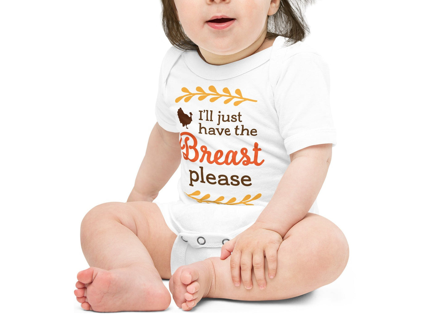 Just the Breast Please Baby Bodysuit